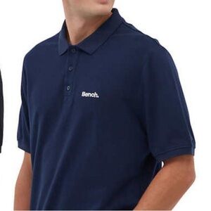 Mens navy bench polo
